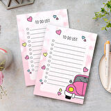 'To Do List - Pink Beetle Not Defteri