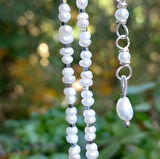 2489 Barok ve kum İnci el yapımı kolye