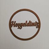 LEYLASER Ahşap Makrome Hoşgeldiniz Yazısı Kapı Süsü 25x25 cm
