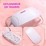 UV Led Tırnak Kurutucu 15w Çift Zaman Ayarlı Jel Tırnak Jel Oje ve Takma Tırnak Protez Kurutucu