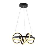 TT003-SY TT Aydınlatma Sarmal Modeli ( Gün Işığı Led ) Mat Siyah Led Avize