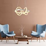 TT003-BY TT Aydınlatma Sarmal Modeli ( Gün Işığı Led ) Mat Beyaz Led Avize