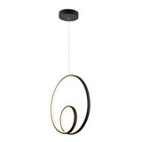 TT004-SY TT Aydınlatma Göz Modeli ( Sarı Işık Led ) Mat Siyah Led Avize