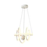 TT005TPL-BY TT Aydınlatma Burgu Modeli ( Gün Işığı Led ) Mat Beyaz Mermer Desen Toplu Led Avize