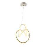 TT013-BY TT Aydınlatma Düğüm Modeli ( Beyaz Işık ) Mat Beyaz Led Avize