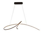 TT018-SY TT Aydınlatma İmza Modeli ( Beyaz Işık Led )  Mat Siyah Led Avize