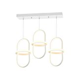 TT006-3S-BY TT Aydınlatma Minyon Modeli ( Gün Işığı Led ) 3 lü Mat Beyaz Sıralı Led Avize