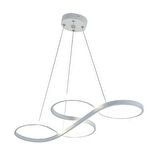 TT025-BY TT Aydınlatma Yılan Modeli Mat Beyaz ( Gün Işığı ) Led Avize
