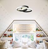 TT305-2-SY TT Aydınlatma Mat Siyah 2 li ( 3 Renk Işık ) Led Avize