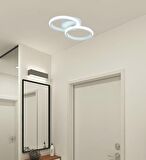 TT305-2-BY TT Aydınlatma Mat Beyaz 2 li ( Beyaz Işık ) Led Avize