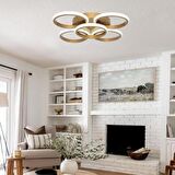 TT304-4+1-ESK YUVARLAK TT Aydınlatma Eskitme Boyalı ( Gün Işığı )  5 li Led Avize