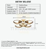 TT304-4+1-ESK YUVARLAK TT Aydınlatma Eskitme Boyalı ( Gün Işığı )  5 li Led Avize