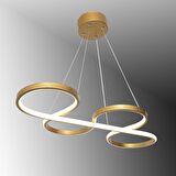 TT025-ESK TT Aydınlatma Yılan Modeli Eskitme Boyalı ( 3 Renk Işık Modüllü ) Led Avize