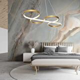 TT025-ESK TT Aydınlatma Yılan Modeli Eskitme Boyalı ( 3 Renk Işık Modüllü ) Led Avize