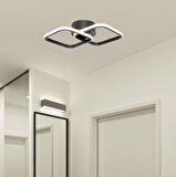 Tt405-2-sy Mat Siyah 2 Li Kare ( Gün Işığı ) Led Avize