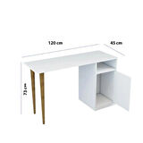 ÇOCUK ÇALIŞMA MASASI AHŞAP AYAKLI 120x45x73