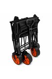 KATLANIR KAMP ARABASI PLAJ ARABASI TEKNE ARABASI KALIN TEKERLEKLİ SİYAH 100 LT XXL BOY