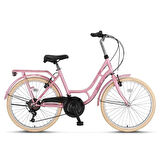 ÜMİT 2641 STITCH-L KADIN ŞEHİR BİSİKLETİ V 26 JANT 21 VİTES PEMBE