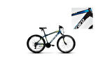 CARRARO SPEED 260 ERKEK DAĞ BİSİKLETİ 410H V 26 JANT 21 VİTES MAT SİYAH MAVİ KOYU MAVİ
