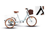 CARRARO CARAVAN KARGO KATLANIR ŞEHİR BİSİKLETİ 410H V 24 JANT 6 VİTES SİYAH KAHVERENGİ