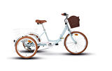 CARRARO CARAVAN KARGO KATLANIR ŞEHİR BİSİKLETİ 410H V 24 JANT 6 VİTES TURKUAZ BEYAZ KAHVE