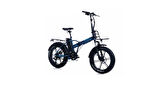 CORELLİ BROSTER TECHLA FAT BIKE ELEKTRİKLİ KATLANIR BİSİKLET 42CM HD 20 JANT 7 VİTES METALİK MAVİ