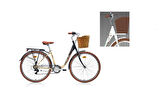 CARRARO JULIANA KADIN ŞEHİR BİSİKLETİ 430H V 28 JANT 7 VİTES BEYAZ BEJ KAHVERENGİ