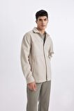 DeFacto Relax Fit Polo Yaka Yün Görünümlü Gömlek Ceket B7382AX24SPBG210