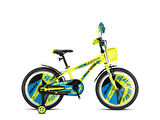 KRON X-FORCE - 16  MTB - 10' - Vitessiz - V.B. - Neon Sarı-Siyah/Mavi