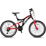 HUNTER - 24" - MTB - 15' - 21 Vites - M.Disc - Siyah/Gri-Kırmızı