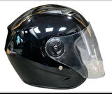 YARIM KASK PARLAK SİYAH