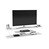 Homedora Tessa Modern Tv Ünitesi Beyaz - Krom