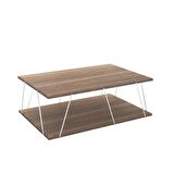 Homedora Tessa Modern Orta Sehpa Ceviz-Krom