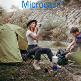 Microcase Çok Amaçlı Katlanabilir Seyahat Kamp Balıkçı Metro Metrobüs Tramvay için Tabure 38 cm 4 Adet SİYAH AL5338