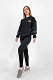 NTB Kolda PVC Şerit Detaylı Oversize Sweatshirt