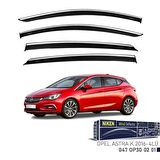 Opel Astra K Niken Kromlu Cam Rüzgarlığı 4lü Set 2016 ve Üstü