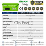 24V 100Ah Kasa Tipi Lityum Akü LiFePO4 Batarya ABS Kasa