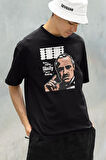 The Family Godfather Film Baskılı Unisex Oversize Tişört