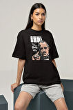 The Family Godfather Film Baskılı Unisex Oversize Tişört