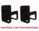 KENDİNDEN YAPIŞKANLI SÜNGER TUTUCU MAT SİYAH 2 Lİ PAKET