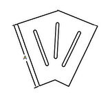 Sinada Havuz Savak Kanal Köşe Parçası Plastik 20 cm 45° (4 Adet) -ToptancıyızBiz