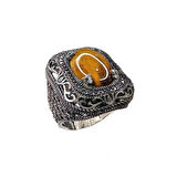 Kaplangözü ve Zirkon Taşlı Gümüş Yüzük 250057162G31Y