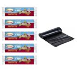 Ögem J-400 Jumbo Boy Çöp Poşeti 80x110 Cm 10'lu Rulo 5 Paket Siyah