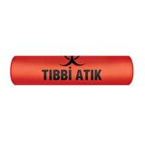 Almina Tıbbi Atık Torbası Jumbo Boy 80x110 Cm 700 gr 10 lu Rulo 1 Paket (Kırmızı-Siyah Baskılı)