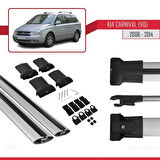 Kia Carnival 2 (VQ) 2006-2014 Arası ile Uyumlu FLY Model Ara Atkı Tavan Barı Gri 2 Adet