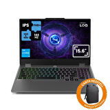 Lenovo LOQ 15IAX9IC58 İntel Core İ5 12450HX 16GB 512GB SSD Arc A530M Freedos 15.6" FHD 144Hz IPS Taşınabilir Bilgisayar +Çanta 83FQ000UTRC58