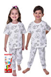 En Sevimli Figürleri Özel Kalemi ile BOYANABİLİR Çocuk Pijama Takımı (Yıkama Sonrası Leke Bırakmaz)