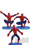 Spiderman - Örümcek Adam 5-7 cm 7 Li Tam Set Oyuncak Figür Pasta Süsü