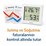 Dijital Oda Termometresi ve Nem Ölçer – LCD Ekranlı, Kompakt Higrometre, İç Mekan Sıcaklık ve Nem Takibi, Mıknatıslı &amp; Ayaklı &amp; Duvar Tipi Kullanım – Mutfak, Bebek Odası, Ofis, Sera için Uygun