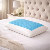 Gön Ev ve Otel Tekstili Jelli Tombul Ortopedik Visco Yastık 40x60 cm 16 cm Yükseklik - Boyun Destekli, Serinletici Jel Teknolojisi